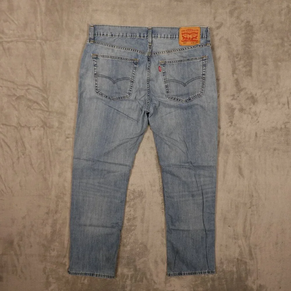 Levi’s 559 Jeans Men’s 36x34 Light Wash Relaxed Straight Denim‎ Casual